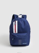 ⁦גברים 4N8XB1294 Pepe Jeans שָׁחוֹר תיק גב מבד עם פרטי קו⁩ – תמונה ⁦4⁩
