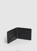 ⁦גברים 4N8XB1296 Pepe Jeans שָׁחוֹר ארנק עור לוגו כולו⁩ – תמונה ⁦2⁩