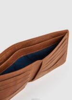 ⁦גברים 4N8XB1297 Pepe Jeans טַבָּק ארנק עור עם לוגו חרוט⁩ – תמונה ⁦3⁩