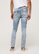 ⁦גברים 4N8XB792 Pepe Jeans דֵנִים ג'ינס סקיני בכושר מייסון midrise⁩ – תמונה ⁦4⁩