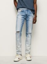 ⁦גברים 4N8XB796 Pepe Jeans דֵנִים בקע ג'ינס רגיל בינוני בגזרה דקיקה⁩ – תמונה ⁦2⁩