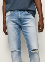 ⁦גברים 4N8XB796 Pepe Jeans דֵנִים בקע ג'ינס רגיל בינוני בגזרה דקיקה⁩ – תמונה ⁦3⁩