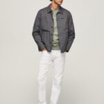 גברים 4N8XB797 Pepe Jeans דֵנִים ג'ינס בגזרה בגזרה בגזרה בינונית
