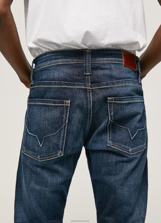 ⁦גברים 4N8XB798 Pepe Jeans דֵנִים kingston zip רגיל ג'ינס מותן רגיל⁩ – תמונה ⁦4⁩