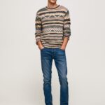 גברים 4N8XB801 Pepe Jeans דֵנִים ג'ינס רגיל בכושר ספייק בינוני