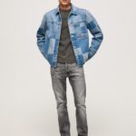 גברים 4N8XB802 Pepe Jeans דֵנִים ג'ינס רגיל בכושר ספייק בינוני