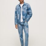 גברים 4N8XB816 Pepe Jeans דֵנִים מכנסי ג'ינס בינוניים בגזרה רגועה של callen