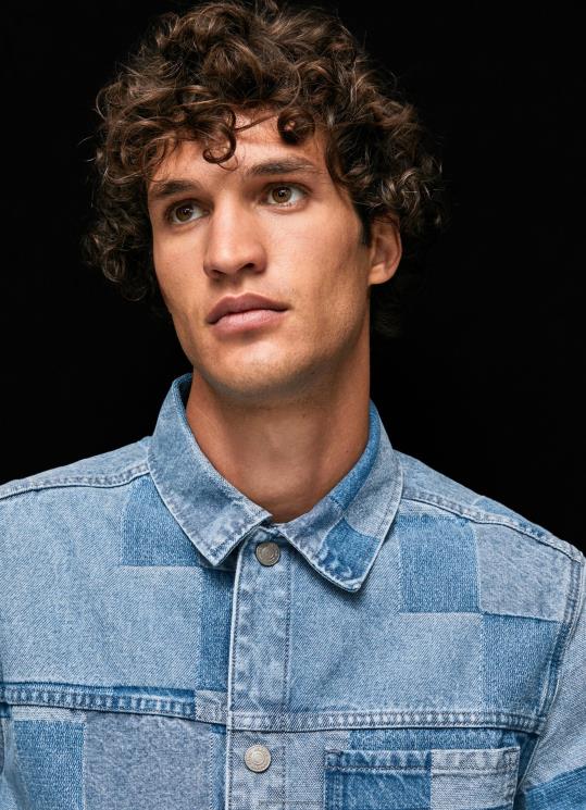 d792d791d7a8d799d79d_4n8xb817_pepe_jeans_d793d6b5d7a0d6b4d799d79d_d797d795d79cd7a6d7aa_d792d799d7a0d7a1_d791d792d796d7a8d794_d7a.jpg גברים 4N8XB817 Pepe Jeans דֵנִים חולצת ג'ינס בגזרה רגועה – תמונה 1