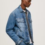 גברים 4N8XB818 Pepe Jeans דֵנִים ז'קט ג'ינס במידות גדולות