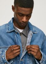 ⁦גברים 4N8XB818 Pepe Jeans דֵנִים ז'קט ג'ינס במידות גדולות⁩ – תמונה ⁦3⁩