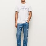 גברים 4N8XB819 Pepe Jeans דֵנִים ג'ינס בגזרה רגועה של easton עם ירידה בגזרה