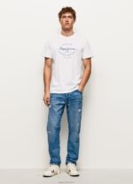 גברים 4N8XB819 Pepe Jeans דֵנִים ג'ינס בגזרה רגועה של easton עם ירידה בגזרה