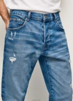 ⁦גברים 4N8XB819 Pepe Jeans דֵנִים ג'ינס בגזרה רגועה של easton עם ירידה בגזרה⁩ – תמונה ⁦3⁩