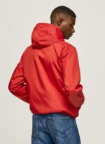 ⁦גברים 4N8XB824 Pepe Jeans סטודיו אדום מעיל רוח עם קפוצ'ון⁩ – תמונה ⁦4⁩