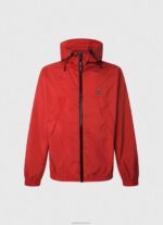 ⁦גברים 4N8XB824 Pepe Jeans סטודיו אדום מעיל רוח עם קפוצ'ון⁩ – תמונה ⁦5⁩