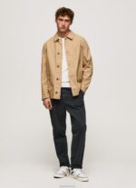 ⁦גברים 4N8XB827 Pepe Jeans גָמָל מעיל קנבס שימושי⁩ – תמונה ⁦2⁩