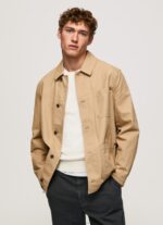 ⁦גברים 4N8XB827 Pepe Jeans גָמָל מעיל קנבס שימושי⁩ – תמונה ⁦3⁩