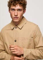 ⁦גברים 4N8XB827 Pepe Jeans גָמָל מעיל קנבס שימושי⁩ – תמונה ⁦4⁩