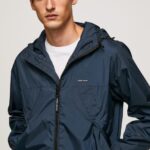 גברים 4N8XB828 Pepe Jeans dulwich מעיל רוח עם קפוצ'ון