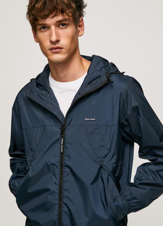 d792d791d7a8d799d79d_4n8xb828_pepe_jeans_dulwich_d79ed7a2d799d79c_d7a8d795d797_d7a2d79d_d7a7d7a4d795d7a6d795d79f.jpg גברים 4N8XB828 Pepe Jeans dulwich מעיל רוח עם קפוצ'ון – תמונה 1