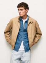 ⁦גברים 4N8XB830 Pepe Jeans גָמָל מעיל הרינגטון מכותנה⁩ – תמונה ⁦4⁩