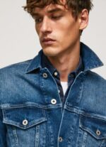 ⁦גברים 4N8XB831 Pepe Jeans דֵנִים ז'קט ג'ינס בהתאמה רגילה pinner⁩ – תמונה ⁦3⁩