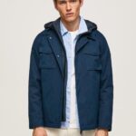 גברים 4N8XB832 Pepe Jeans dulwich פארקה קצרה עם סינר נשלף
