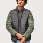 גברים 4N8XB837 Pepe Jeans שטוף שחור מעיל פוך מרופד