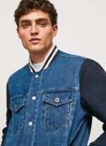⁦גברים 4N8XB846 Pepe Jeans דֵנִים מעיל בד משולב⁩ – תמונה ⁦5⁩