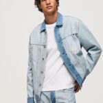 גברים 4N8XB848 Pepe Jeans דֵנִים ז'קט ג'ינס מבפנים החוצה