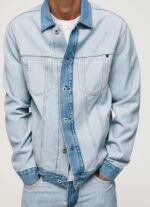 ⁦גברים 4N8XB848 Pepe Jeans דֵנִים ז'קט ג'ינס מבפנים החוצה⁩ – תמונה ⁦3⁩
