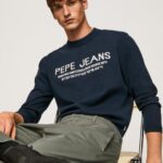 גברים 4N8XB850 Pepe Jeans dulwich ג'רזי צווארון מעוגל פלוטון
