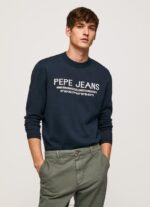 ⁦גברים 4N8XB850 Pepe Jeans dulwich ג'רזי צווארון מעוגל פלוטון⁩ – תמונה ⁦3⁩