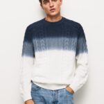גברים 4N8XB851 Pepe Jeans לבן ג'רזי סריגת כבל perseo