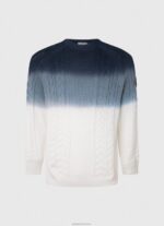 ⁦גברים 4N8XB851 Pepe Jeans לבן ג'רזי סריגת כבל perseo⁩ – תמונה ⁦5⁩