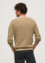⁦גברים 4N8XB855 Pepe Jeans גָמָל ג'רזי כותנה סרוג ופל⁩ – תמונה ⁦4⁩