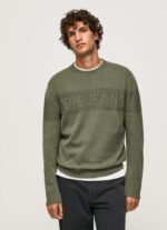 גברים 4N8XB856 Pepe Jeans יְצִיקָה ג'רסי כותנה עם צווארון עגול