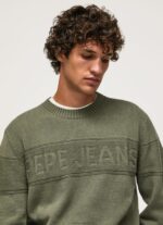 ⁦גברים 4N8XB856 Pepe Jeans יְצִיקָה ג'רסי כותנה עם צווארון עגול⁩ – תמונה ⁦3⁩
