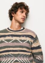 ⁦גברים 4N8XB857 Pepe Jeans רַב ג'רזי צווארון עגול פסים⁩ – תמונה ⁦4⁩