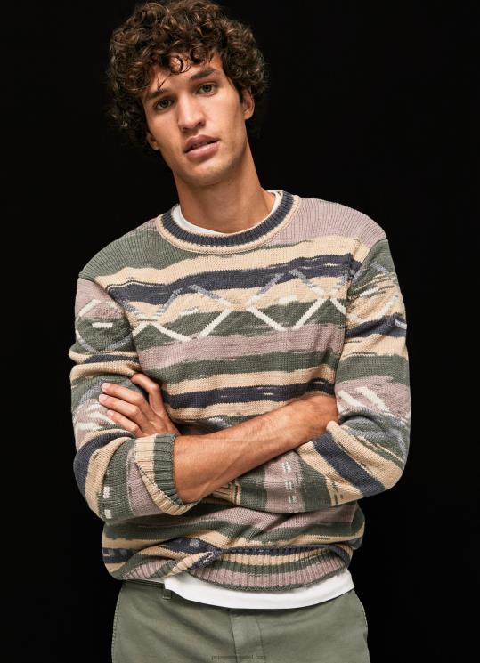 d792d791d7a8d799d79d_4n8xb857_pepe_jeans_d7a8d6b7d791_d792d7a8d796d799_d7a6d795d795d790d7a8d795d79f_d7a2d792d795d79c_d7a4d7a1d79.jpg גברים 4N8XB857 Pepe Jeans רַב ג'רזי צווארון עגול פסים – תמונה 1