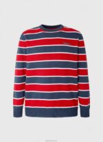 ⁦גברים 4N8XB861 Pepe Jeans רַב ג'רסי כותנה בהדפס פסים⁩ – תמונה ⁦5⁩