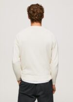 ⁦גברים 4N8XB865 Pepe Jeans שֶׁנהָב צווארון עגול ג'רזי כותנה⁩ – תמונה ⁦4⁩