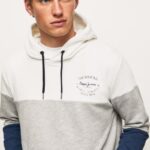 גברים 4N8XB871 Pepe Jeans jarman מגשר כותנה בלוק צבעוני