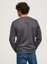 ⁦גברים 4N8XB872 Pepe Jeans שטוף שחור מגשר כותנה לוגו רקום⁩ – תמונה ⁦4⁩