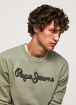 ⁦גברים 4N8XB874 Pepe Jeans יְצִיקָה מגשר כותנה לוגו רקום⁩ – תמונה ⁦3⁩