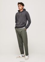 ⁦גברים 4N8XB875 Pepe Jeans שטוף שחור קפוצ'ון כותנה⁩ – תמונה ⁦2⁩