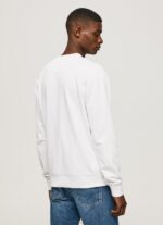 ⁦גברים 4N8XB880 Pepe Jeans לבן מגשר כותנה לוגו מודפס⁩ – תמונה ⁦4⁩