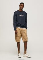 ⁦גברים 4N8XB884 Pepe Jeans dulwich מגשר כותנה לוגו מודפס⁩ – תמונה ⁦2⁩