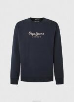 ⁦גברים 4N8XB884 Pepe Jeans dulwich מגשר כותנה לוגו מודפס⁩ – תמונה ⁦5⁩