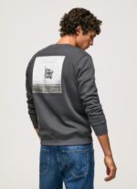 ⁦גברים 4N8XB885 Pepe Jeans שטוף שחור מגשר להדפסת תמונות⁩ – תמונה ⁦4⁩